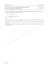 TDA9887T/V4 Datasheet Page 6