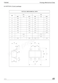 TSH340ID Datasheet Pagina 12