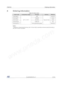 TSX3702IST Datasheet Page 21