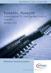 TUA 6036 T Datasheet Cover