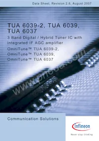 TUA 6039數據表 封面