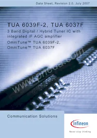 TUA 6039F-2數據表 封面