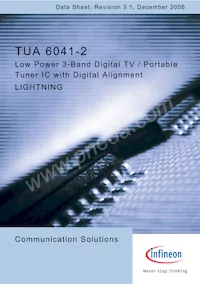 TUA 6041-2數據表 封面