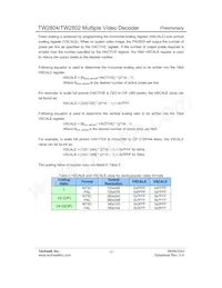 TW2802-FA Datasheet Page 17