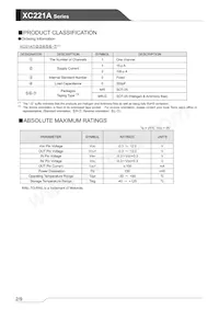 XC221A1200MR-G Datasheet Page 2