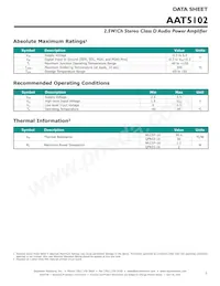 AAT5102IVN-T1 Datasheet Page 3