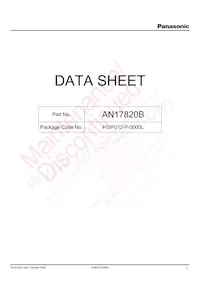 AN17820B Datasheet Cover