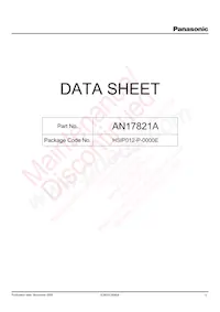 AN17821A Datasheet Cover