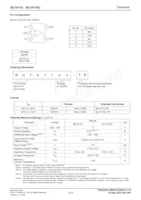 BU7411G-TR Datasheet Page 2