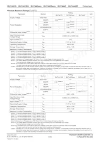 BU7442SFVM-TR Datasheet Pagina 4