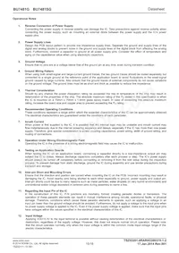 BU7481SG-TR Datasheet Page 15