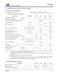 CS3002-ISZ Datasheet Page 3