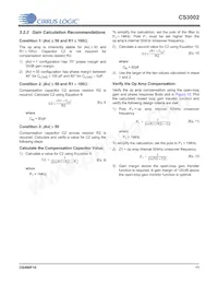 CS3002-ISZ Datasheet Page 11