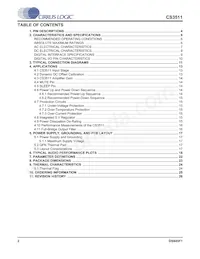 CS3511-CNZ Datasheet Pagina 2
