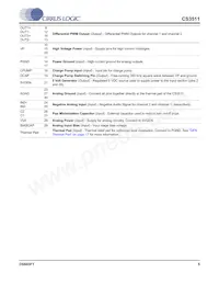 CS3511-CNZ Datasheet Page 5