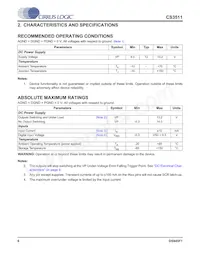 CS3511-CNZ數據表 頁面 6