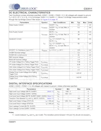 CS3511-CNZ數據表 頁面 9
