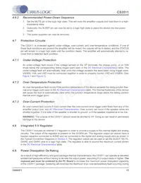 CS3511-CNZ Datasheet Pagina 15