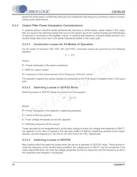 CS35L00-CNZR Datasheet Pagina 18