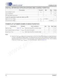 CS35L01-CWZR Datasheet Page 14