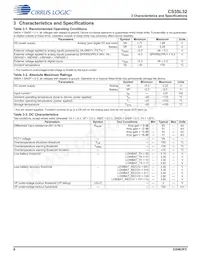 CS35L32-CWZR Datasheet Pagina 8