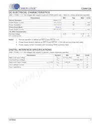CS4412A-CNZR Datasheet Page 7