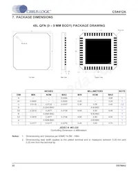 CS4412A-CNZR Datasheet Page 22