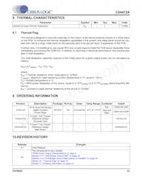 CS4412A-CNZR Datasheet Page 23