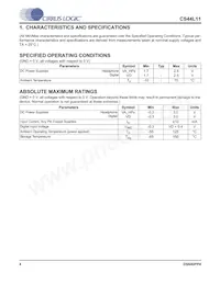 CS44L11-CZZ Datasheet Page 4