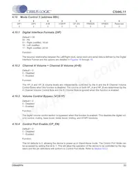 CS44L11-CZZ Datasheet Page 23