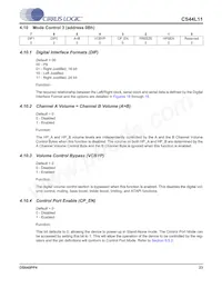 CS44L11-CZZ Datasheet Pagina 23