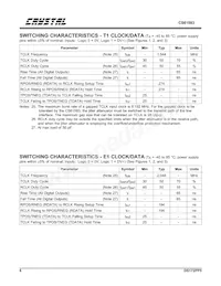 CS61583-IQ5Z Datasheet Page 6