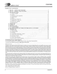 CS61880-IQZ Datasheet Page 2