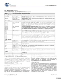 CYV15G0404DXB-BGC Datasheet Page 12