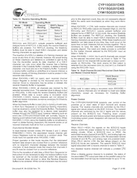 CYW15G0201DXB-BBI Datasheet Page 21