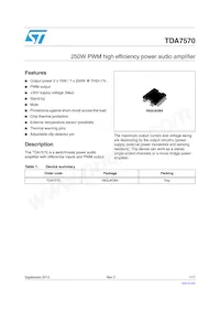 E-TDA7570 Datasheet Cover