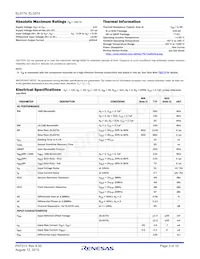 EL5374IUZ-T7 Datasheet Pagina 3