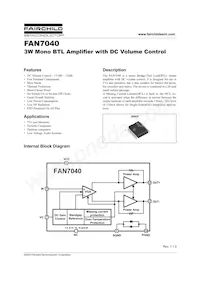 FAN7040M Datasheet Cover