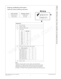 FPA6101MTCX Datasheet Page 2