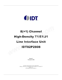 IDT82P2808BBG數據表 封面
