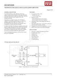 IS31AP2006-DLS2-TR Datasheet Cover