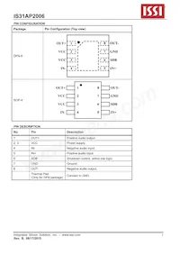 IS31AP2006-DLS2-TR Datasheet Pagina 3