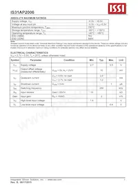 IS31AP2006-DLS2-TR Datasheet Page 5