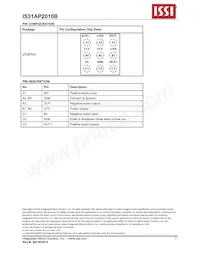 IS31AP2010B-UTLS2-TR Datasheet Page 2