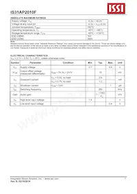 IS31AP2010F-UTLS2-TR Datasheet Page 5
