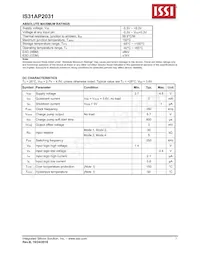 IS31AP2031-QFLS2-TR Datasheet Page 5