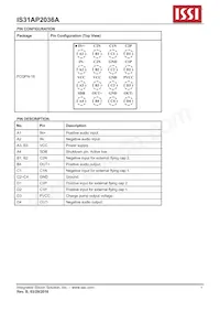 IS31AP2036A-CLS2-TR Datasheet Page 3