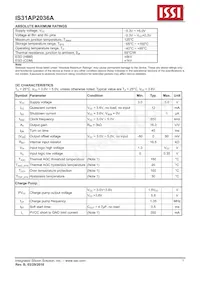 IS31AP2036A-CLS2-TR數據表 頁面 5