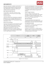 IS31AP2111-ZLS1 Datasheet Page 17