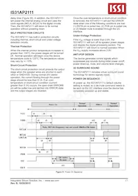 IS31AP2111-ZLS1數據表 頁面 17